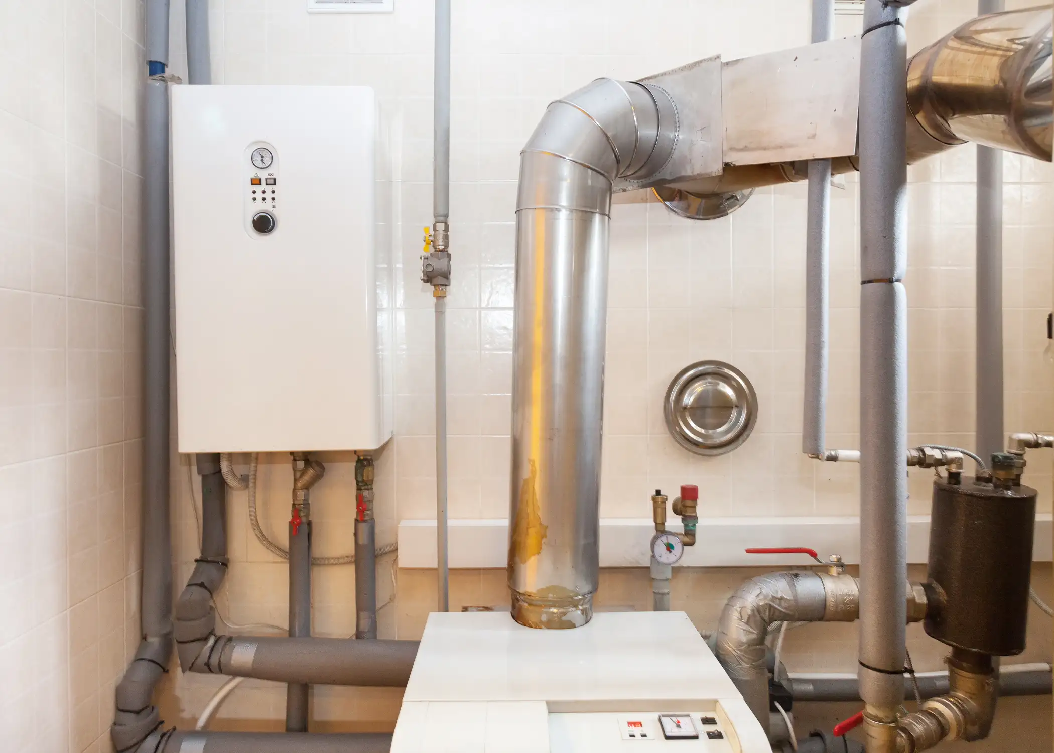 Bliss Heating and Cooling - heating services, boiler room in home - Springfield, IL